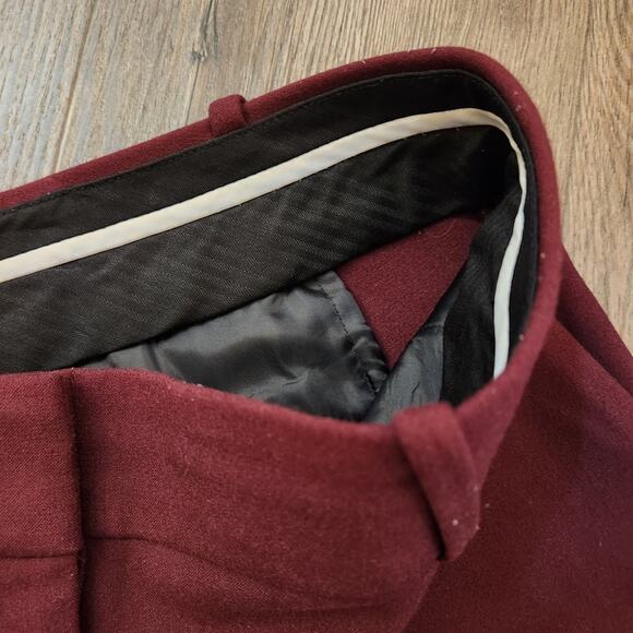 Ann Taylor Women's Devin Fit Ankle Pants Wine Size 10 - Picture 10 of 10